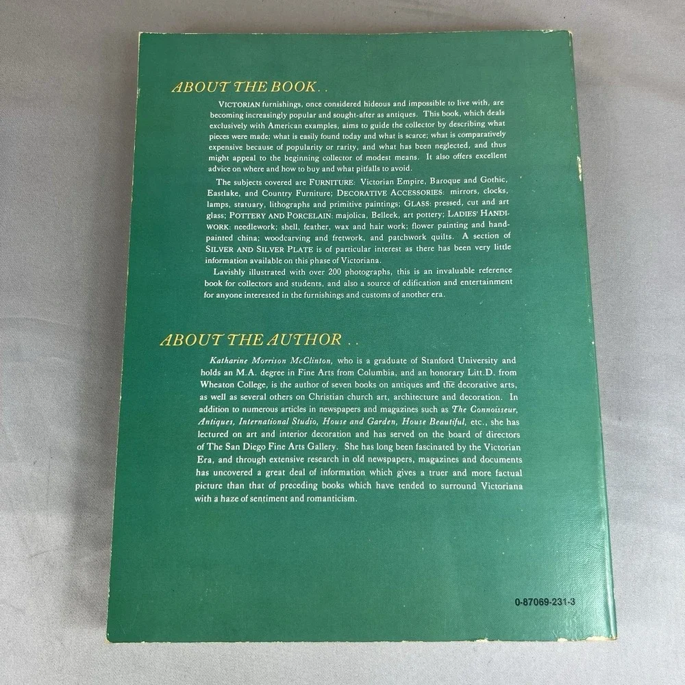 Collecting American Victorian Antiques Katherine McClinton 1966 Hardcover Book